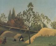Henri Rousseau View of the Fortifications Spain oil painting artist